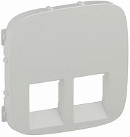 Лицевая панель Legrand Valena Allure для 2-м. розетки RJ11/RJ45 белый картинка